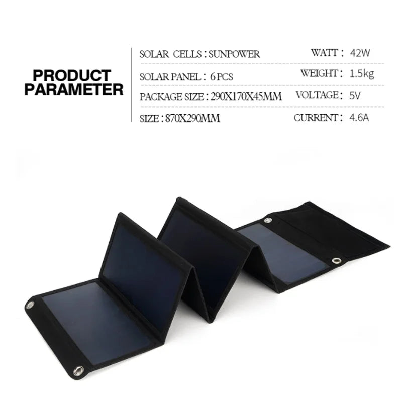 Solar Panels Set Plate Folding Foldable Charger