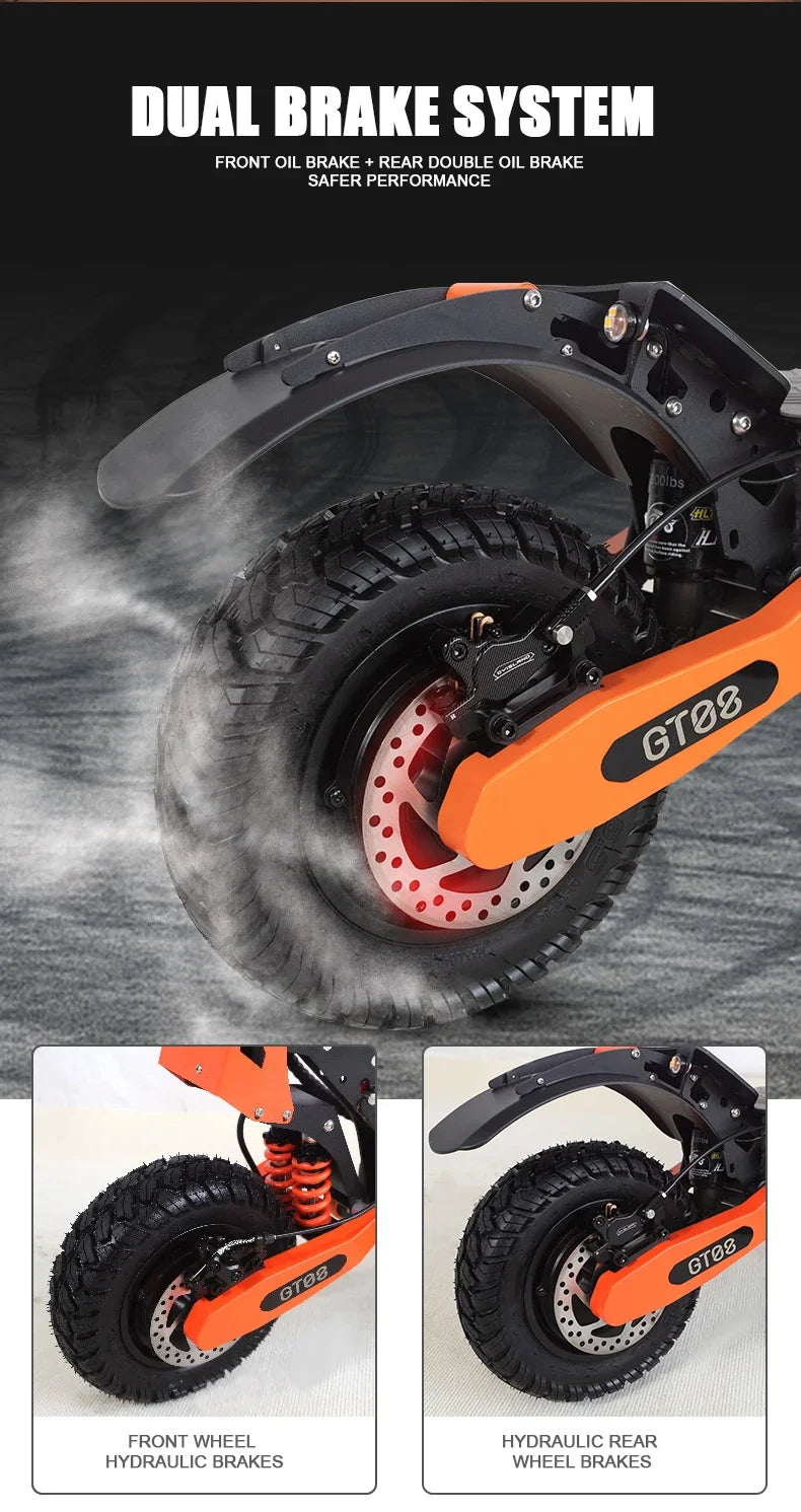 Electric Scooter Dual Motor with a Seat