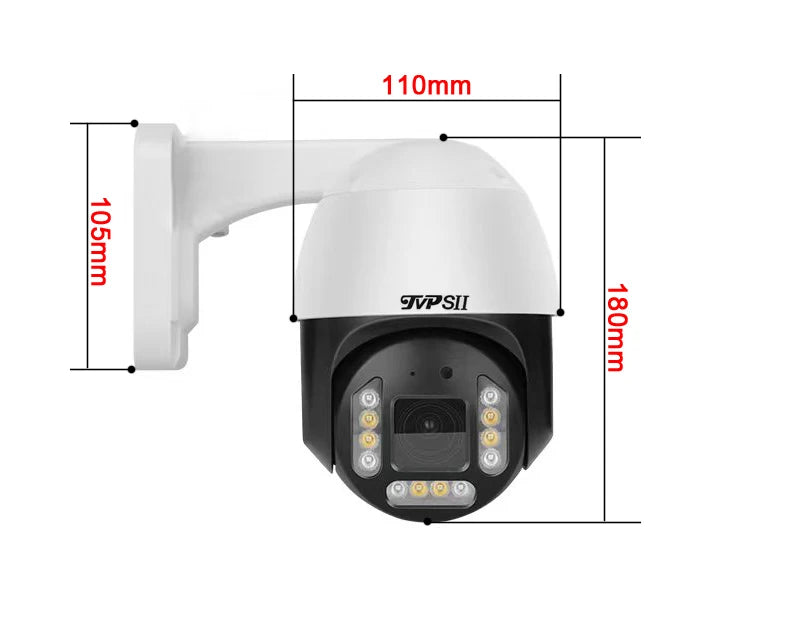 Auto Tracking 360° Rotation Audio Outdoor Speed Dome Surveillance Camera