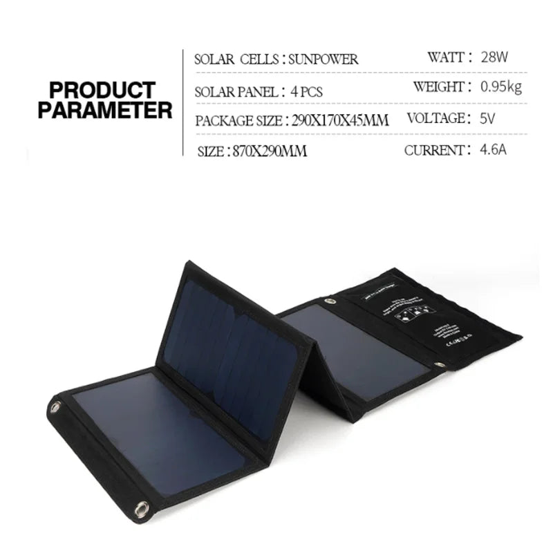 Solar Panels Set Plate Folding Foldable Charger