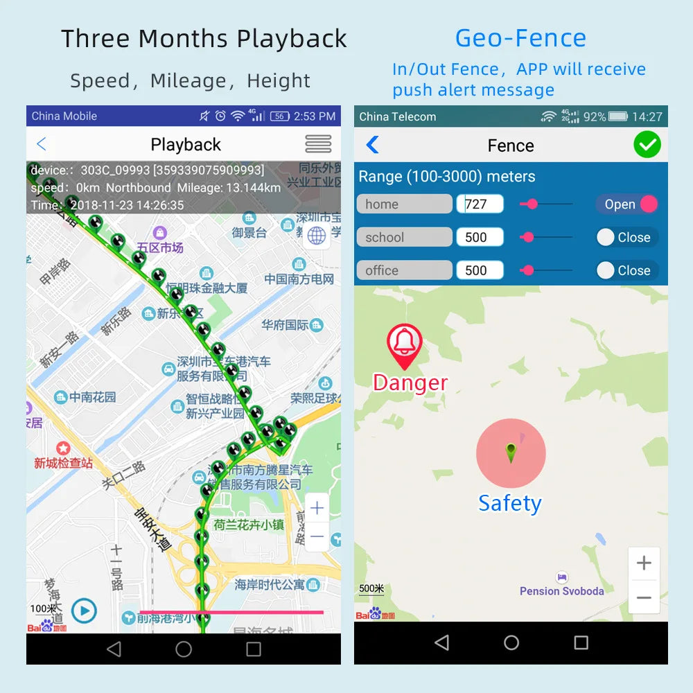 Waterproof anti-lost pet tracker