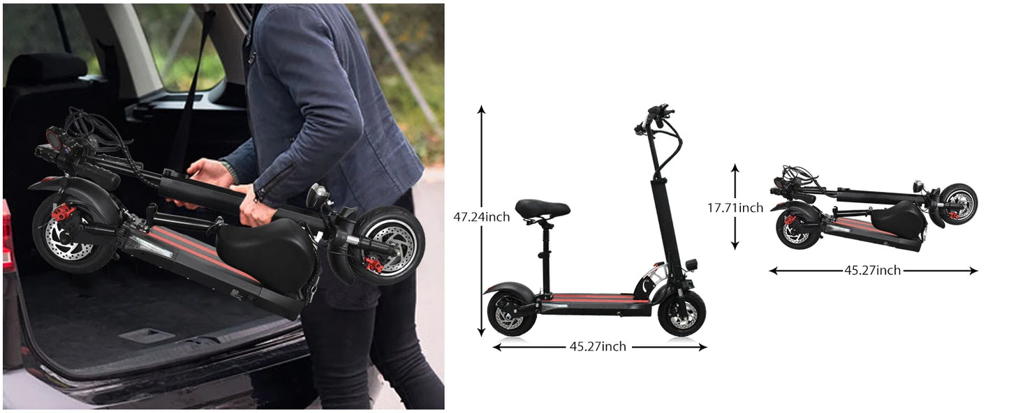 Electric Scooter with a seat