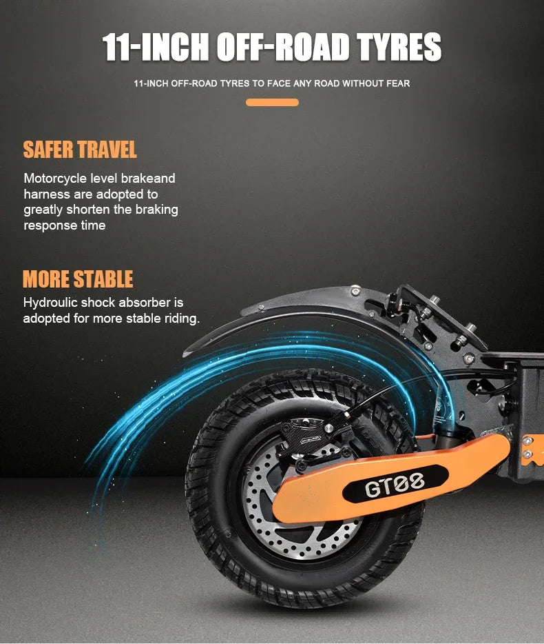 Electric Scooter Dual Motor with a Seat