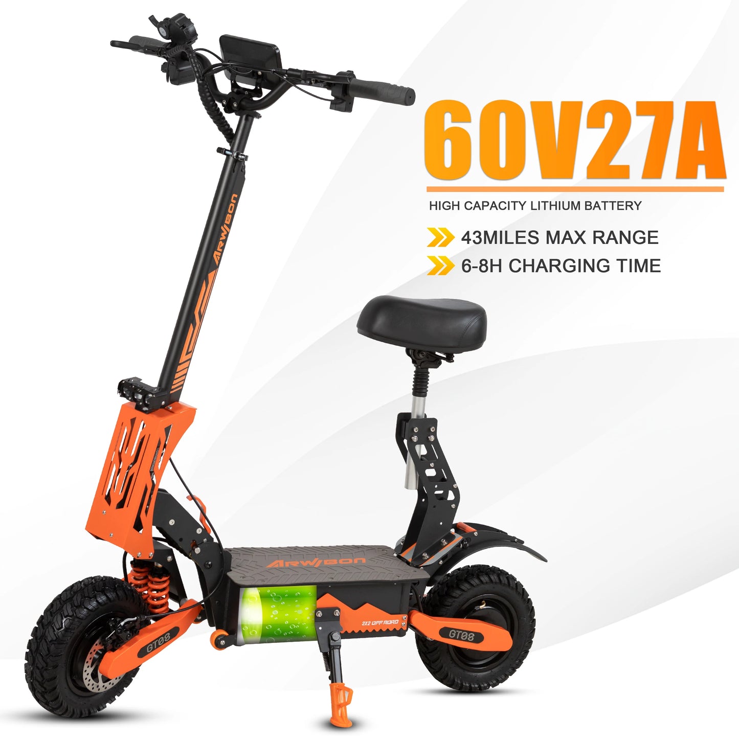 Electric Scooter Dual Motor with a Seat